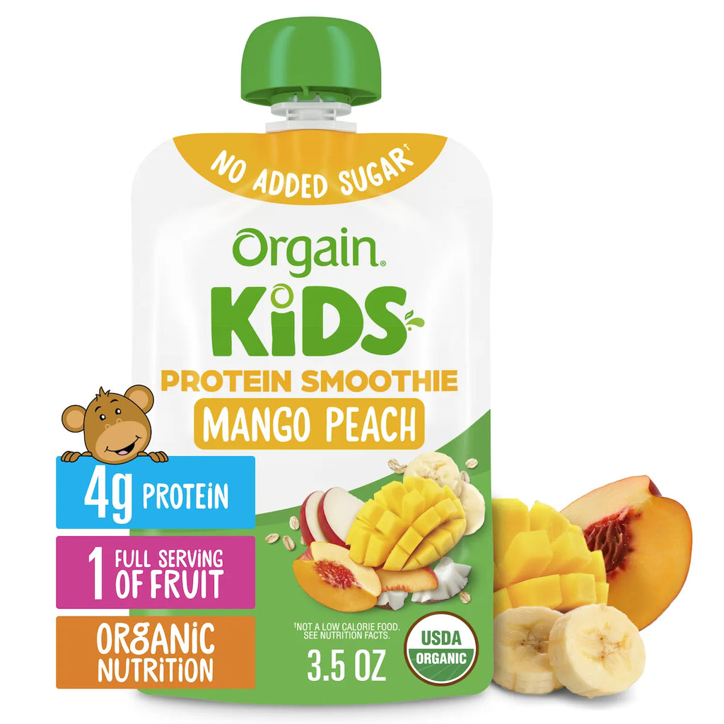 Orgain Protein Smoothie Pouch - Mango Peach Featured Image