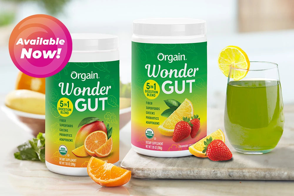 Wonder Gut available now is both Orange Mango and Strawberry lemonade