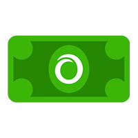orgain dollar bill icon