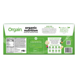 Orgain Clean Protein Grass-Fed Protein Shake, Vanilla Bean (11 Fl. Oz., 12  Pk.)