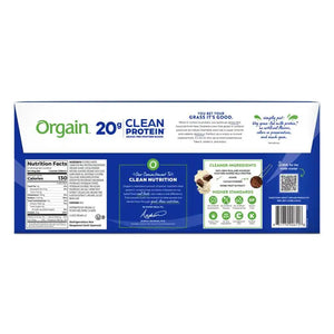 Orgain Clean Protein Shake, Grass Fed Dairy, Creamy Chocolate Fudge - 20g  Whey Protein, Meal Replacement, Ready to Drink, Gluten Free, Soy Free